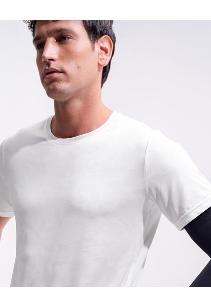 Camiseta Deportiva Secado Rápido Blanca Hombre Blanco