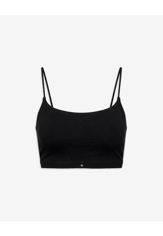 Top Soporte Alto Seamless Negro Negro PUNTO BLANCO