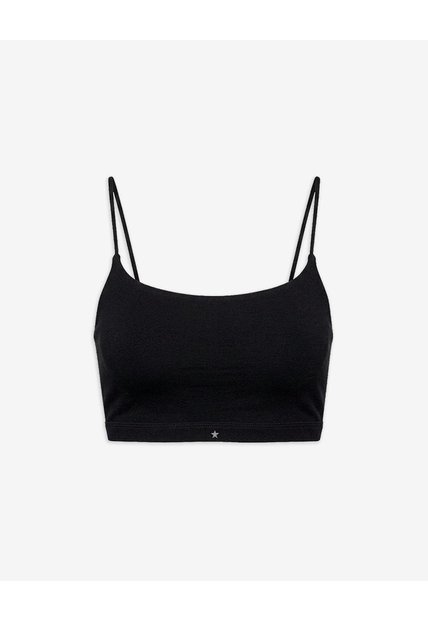 Top Soporte Alto Seamless Negro Negro