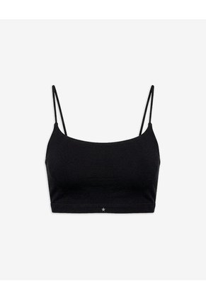 Top Soporte Alto Seamless Negro Negro