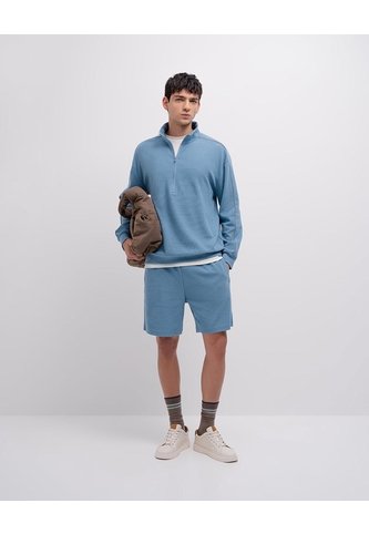 Buzo Regular Tejido De Punto Algodón Azul Hombre Azul PUNTO BLANCO