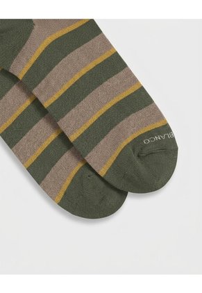 Medias Casual Largas Rayas Hombres