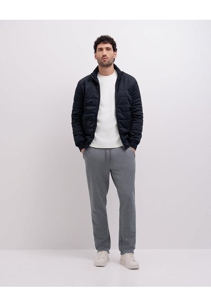 Jogger Confort Regular Tacto Suave Gris Hombre Gris