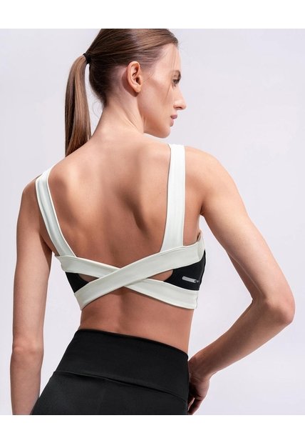 Top Deportivo Soporte Medio Control Humedad Negro Negro