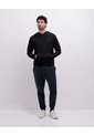 Jogger Confort Regular Tiro Medio Azul Hombre Azul de PUNTO BLANCO