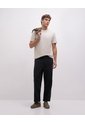 Pantalón Regular Tiro Medio Negro Hombre Negro de PUNTO BLANCO