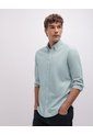 Camisa Manga Larga Regular Verde Hombre Verde de PUNTO BLANCO