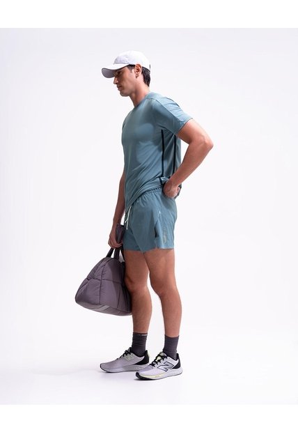 Pantaloneta Deportiva Secado Rápido Azul Hombre Azul