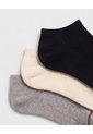 Medias Casuales Mujer Tobillera Corta X3unds Surtido de PUNTO BLANCO