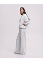 Pantalón Confort Tiro Alto Tacto Suave Gris Mujer Gris de PUNTO BLANCO