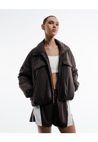 Chaqueta Acolchada Oversize Café Mujer Cafe PUNTO BLANCO