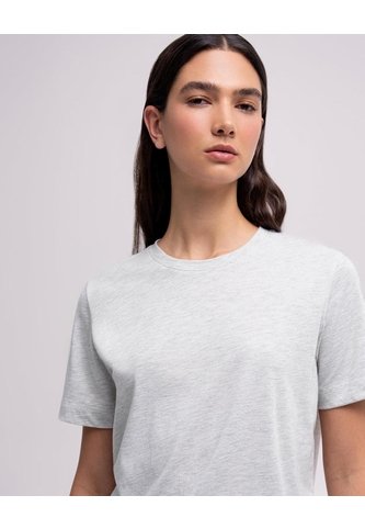 Camiseta Regular Manga Corta Gris Mujer Gris PUNTO BLANCO
