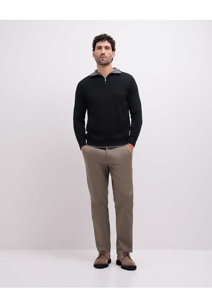 Pantalón Chino Regular Algodón Café Hombre Cafe