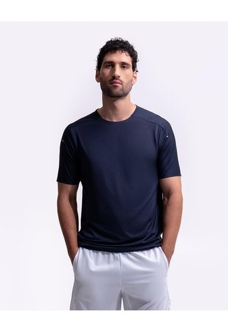 Camiseta Deportiva Control Humedad Azul Hombre Azul PUNTO BLANCO