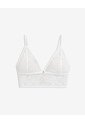 Top Soporte Ligero Encaje Blanco Blanco de PUNTO BLANCO