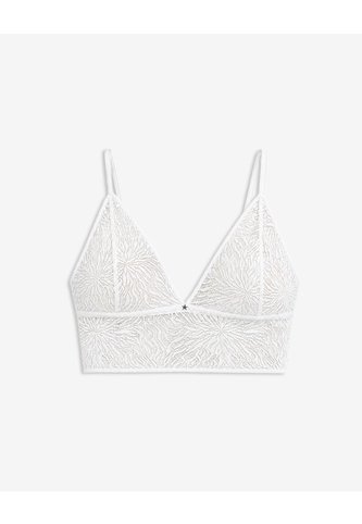 Top Soporte Ligero Encaje Blanco Blanco PUNTO BLANCO