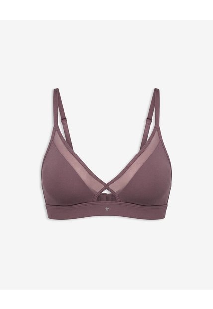 Top Soporte Medio Microfibra Morado Purpura