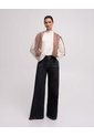 Jean Wide Leg Tiro Medio Negro Mujer Azul de PUNTO BLANCO