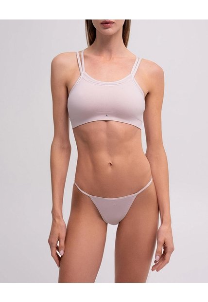 Panty Tipo Tanga Seamless Palo De Rosa Rosa Claro