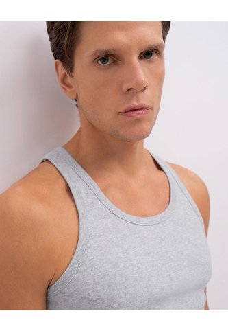 Camiseta Slim Manga Sisa Gris Hombre Gris PUNTO BLANCO