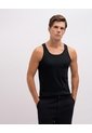 Camiseta Slim Manga Sisa Negra Hombre Negro de PUNTO BLANCO