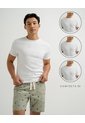 Camiseta Slim Algodón X3 Blanca Hombre Blanco de PUNTO BLANCO