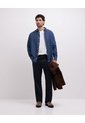 Jean Regular Fit Tiro Medio Indigo Oscuro Azul Oscuro de PUNTO BLANCO