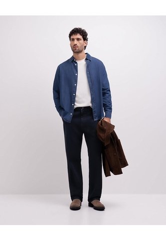Jean Regular Fit Tiro Medio Indigo Oscuro Azul Oscuro PUNTO BLANCO