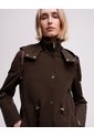 Chaqueta Parka Regular Capucha Removible Café Mujer Cafe de PUNTO BLANCO