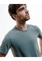 Camiseta Deportiva Control Humedad Verde Hombre Gris de PUNTO BLANCO
