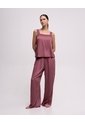 Pantalón De Pijama Tiro Alto Palo De Rosa Mujer Rosa Claro de PUNTO BLANCO