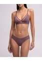 Panty Tipo Tanga Microfibra Invisible Morado Purpura de PUNTO BLANCO