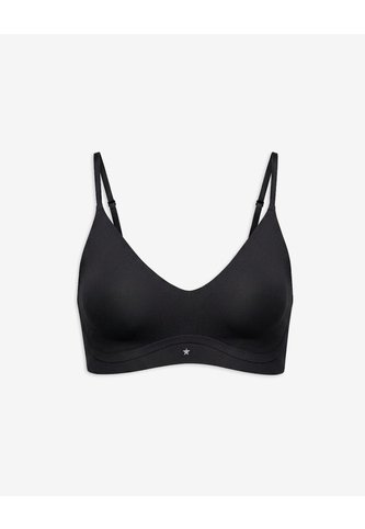 Top Soporte Ligero Seamless Copas Removibles Negro Negro PUNTO BLANCO