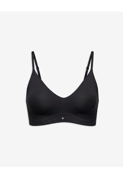 Top Soporte Ligero Seamless Copas Removibles Negro Negro