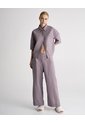 Camisa + Pantalón De Pijama Algodón Morado Mujer Purpura de PUNTO BLANCO