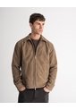 Chaqueta Regular Cuero Café Hombre Cafe de PUNTO BLANCO