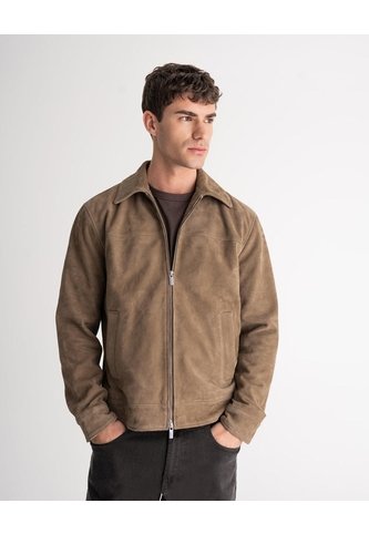 Chaqueta Regular Cuero Café Hombre Cafe PUNTO BLANCO