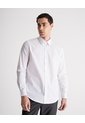 Camisa Manga Larga Regular Blanca Hombre Blanco de PUNTO BLANCO