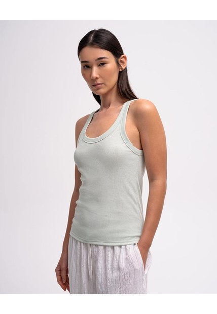 Camiseta Esqueleto Regular Algodón Verde Mujer Verde