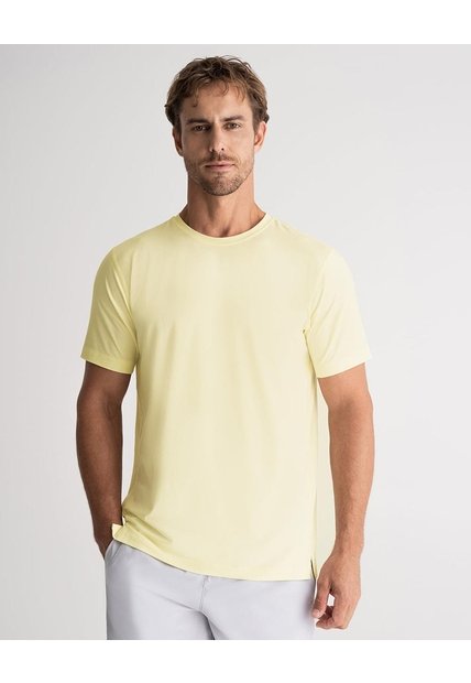 Camiseta Deportiva Tacto Frío Amarilla Hombre Amarillo