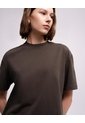 Camiseta Regular Algodón Café Mujer Cafe de PUNTO BLANCO