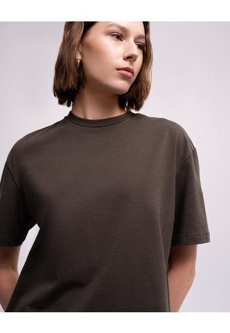 Camiseta Regular Algodón Café Mujer Cafe PUNTO BLANCO