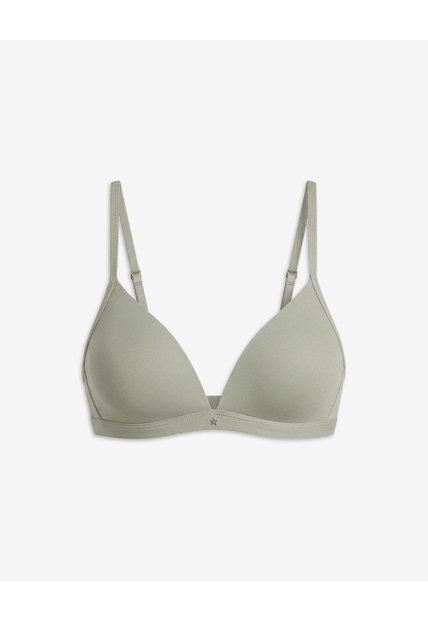 Brasier Soporte Medio Microfibra Sin Arco Verde Verde