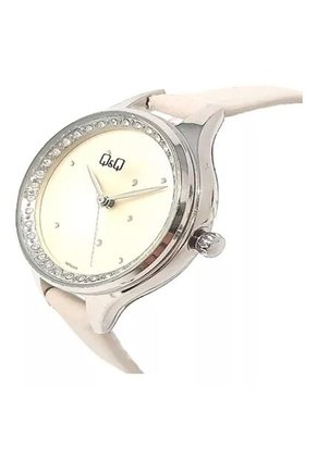 Reloj Q&Q Modelo QB73J300Y Beige Mujer