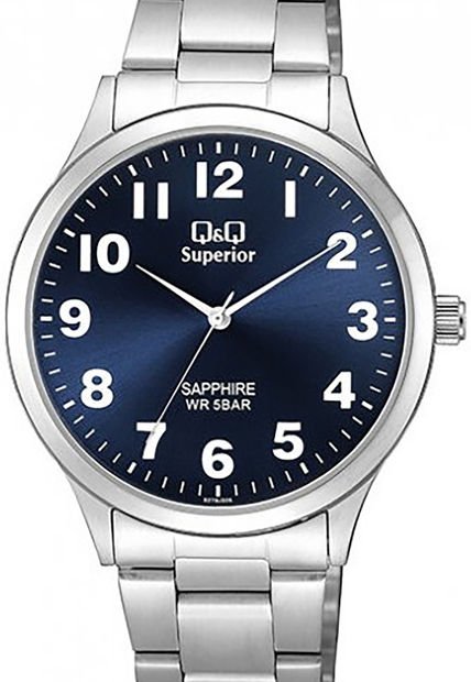 Reloj Q&Q Modelo S278J205Y Plateado Hombre