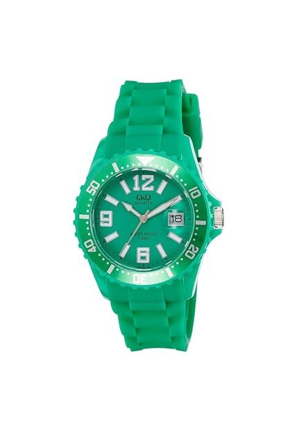 Reloj Q&Q Modelo A430J004Y Verde Mujer