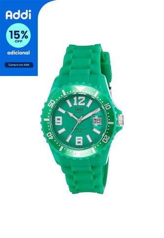 Reloj Q&Q Modelo A430J004Y Verde Mujer Q&Q
