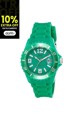 Reloj Q&Q Modelo A430J004Y Verde Mujer Q&Q