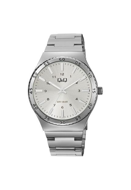 Reloj Q&Q Modelo Q70B-001PY Plateado Hombre
