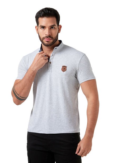 Polo Hombre Gris